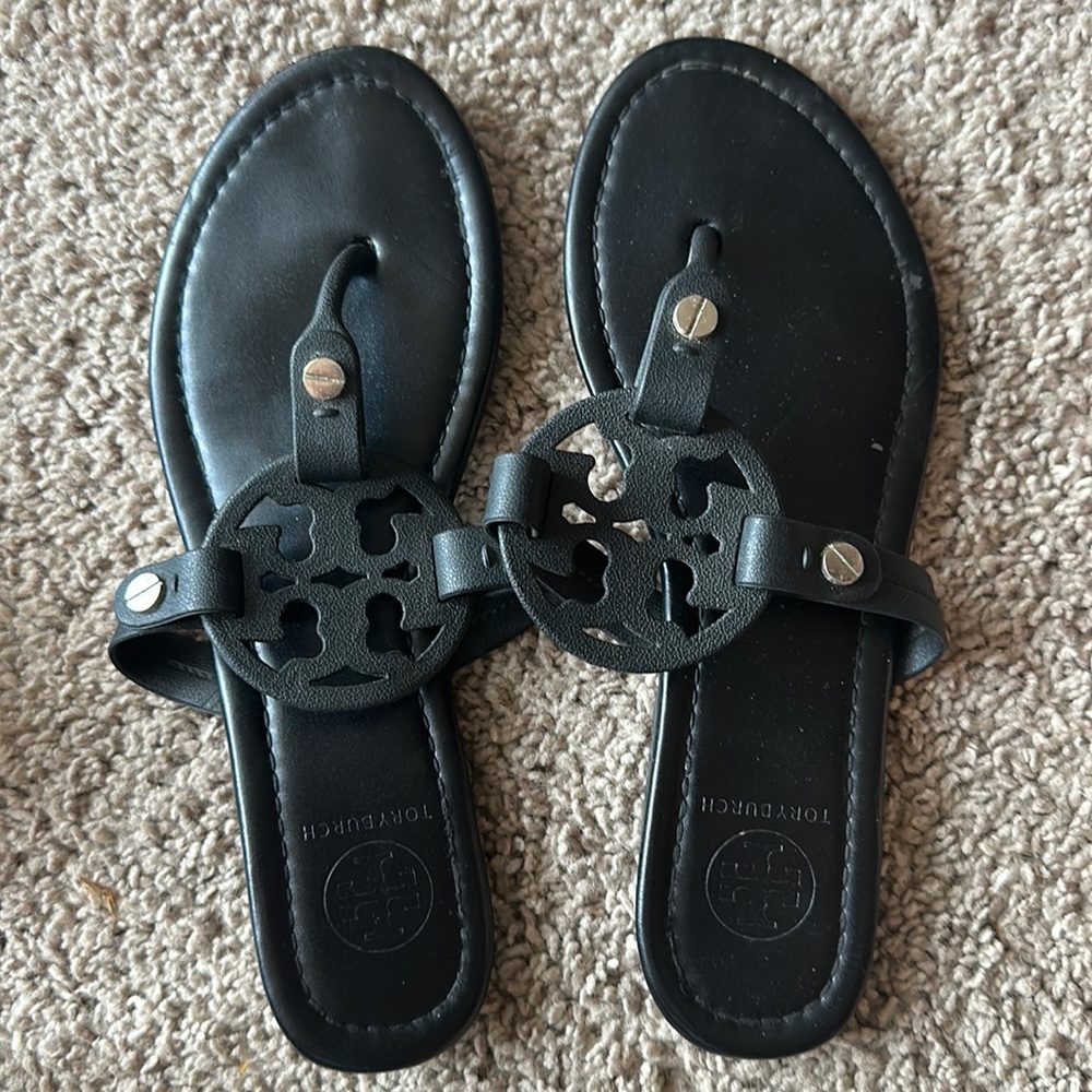 Tory Burch sandals.